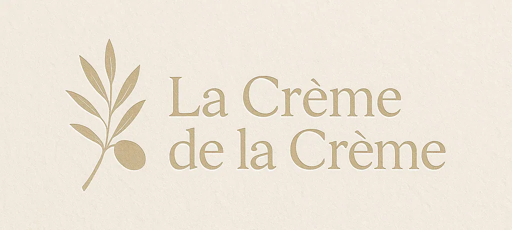 Logo et identité visuelle du restaurant La Crème de la Crème